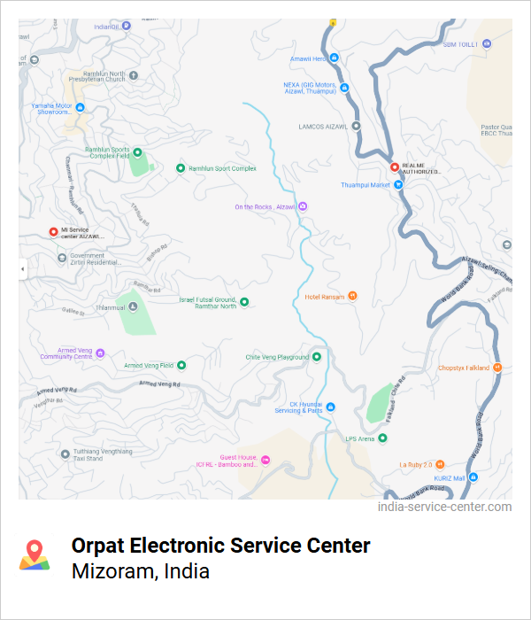 Orpat Electronic Service Center Near Me, Mizoram, India