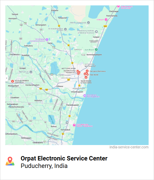 Orpat Electronic Service Center Near Me, Puducherry, India