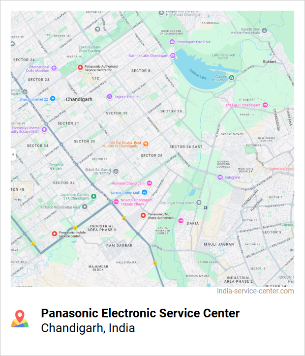 Panasonic Electronic Service Center Near Me, Chandigarh, India