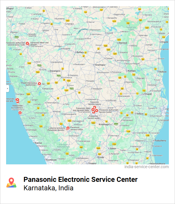 Panasonic Electronic Service Center Near Me, Karnataka, India