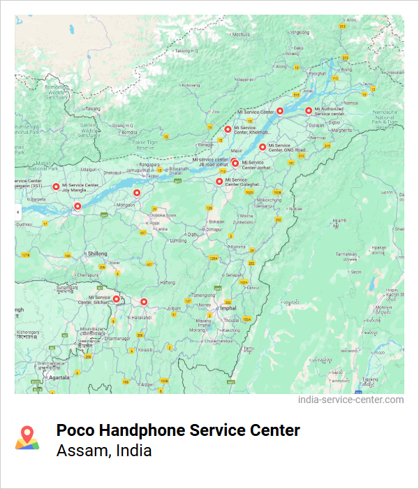 Poco Handphone Service Center Near Me, Assam, India