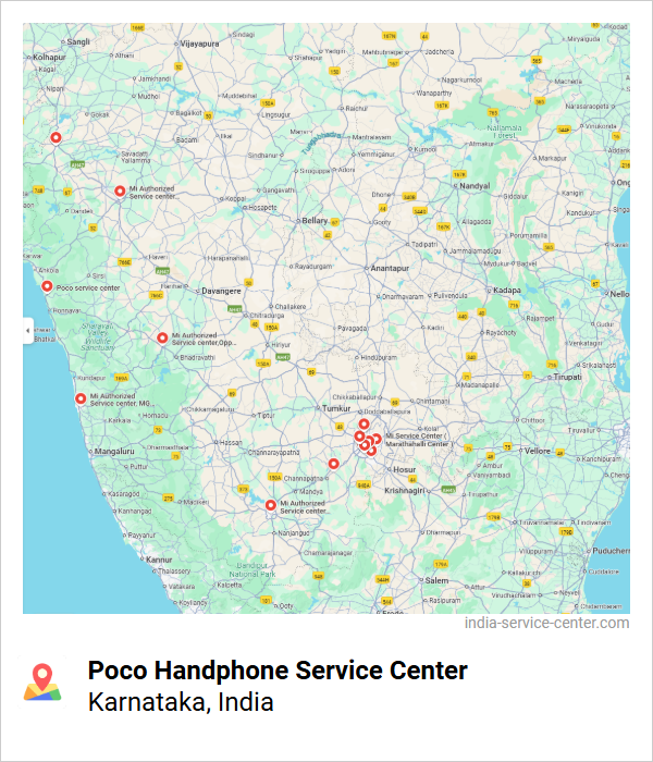 Poco Handphone Service Center Near Me, Karnataka, India