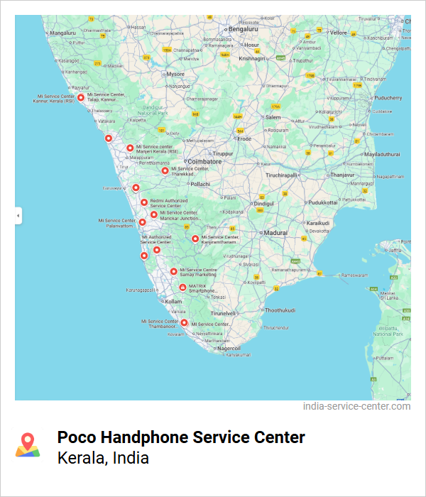 Poco Handphone Service Center Near Me, Kerala, India