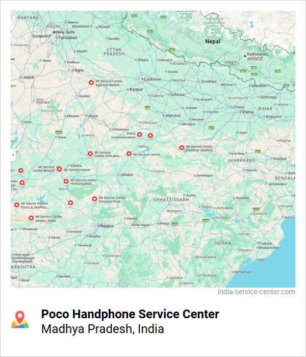Poco Handphone Service Center Near Me, Madhya Pradesh, India