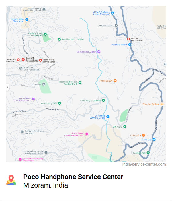 Poco Handphone Service Center Near Me, Mizoram, India