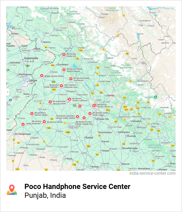 Poco Handphone Service Center Near Me, Punjab, India