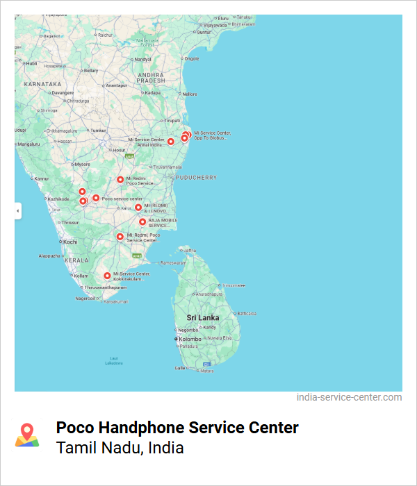 Poco Handphone Service Center Near Me, Tamil Nadu, India