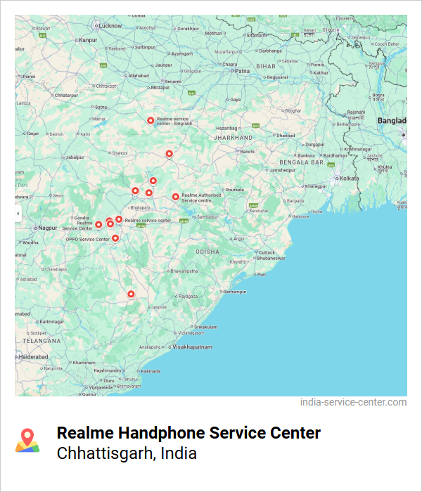 Realme Handphone Service Center Near Me, Chhattisgarh, India