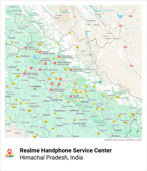 Realme Handphone Service Center Near Me, Himachal Pradesh, India