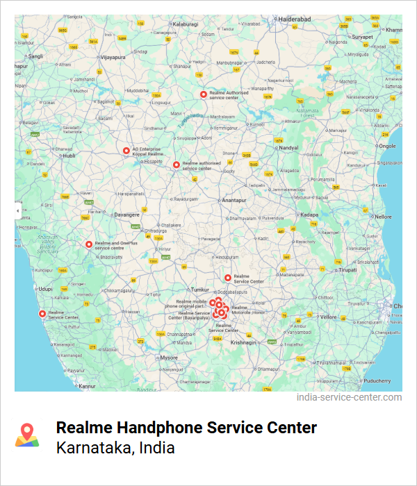 Realme Handphone Service Center Near Me, Karnataka, India