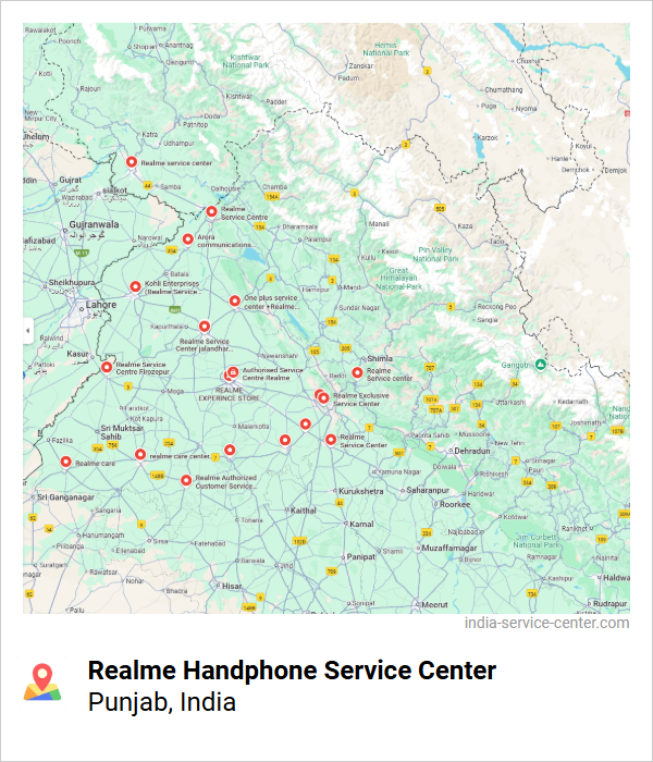 Realme Handphone Service Center Near Me, Punjab, India