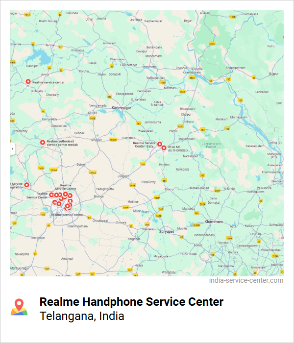 Realme Handphone Service Center Near Me, Telangana, India