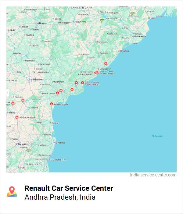 Renault Car Service Center Near Me, Andhra Pradesh, India