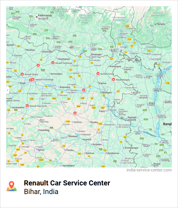 Renault Car Service Center Near Me, Bihar, India
