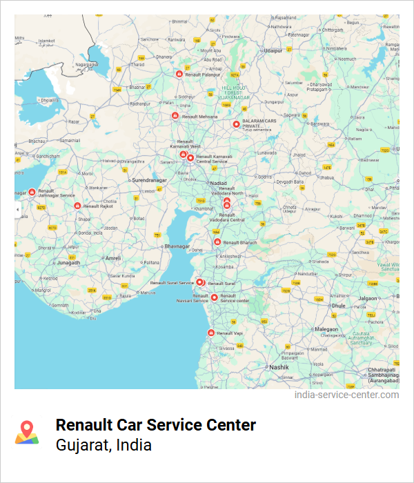 Renault Car Service Center Near Me, Gujarat, India