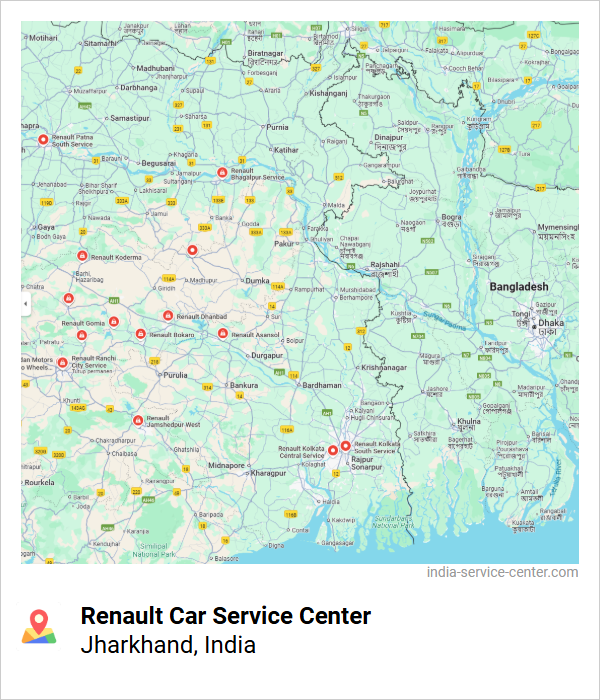 Renault Car Service Center Near Me, Jharkhand, India