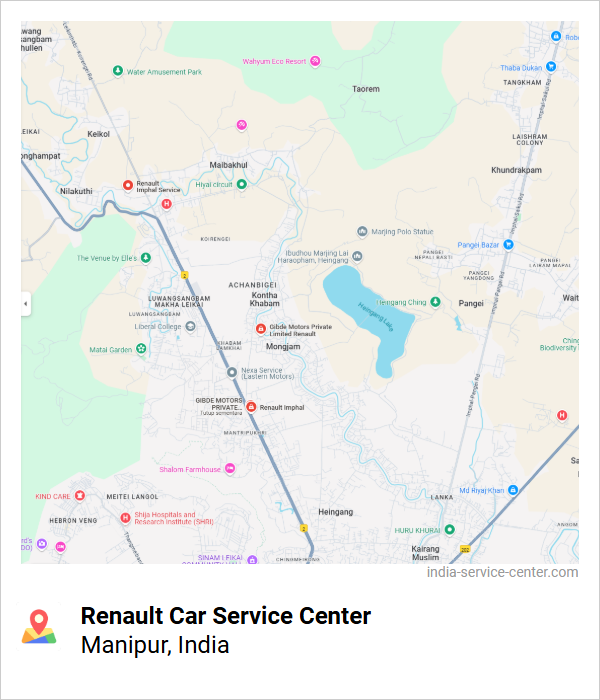 Renault Car Service Center Near Me, Manipur, India