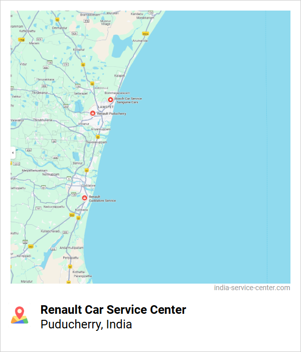Renault Car Service Center Near Me, Puducherry, India