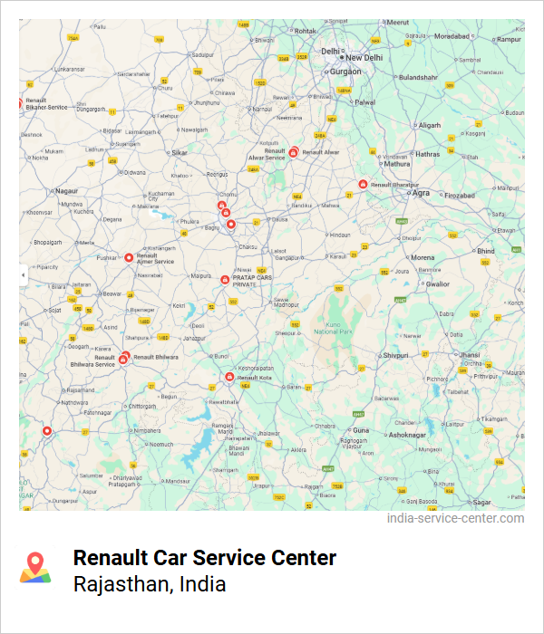 Renault Car Service Center Near Me, Rajasthan, India