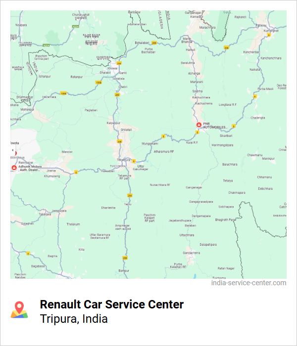 Renault Car Service Center Near Me, Tripura, India