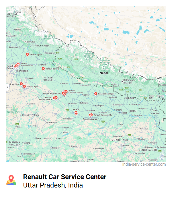 Renault Car Service Center Near Me, Uttar Pradesh, India