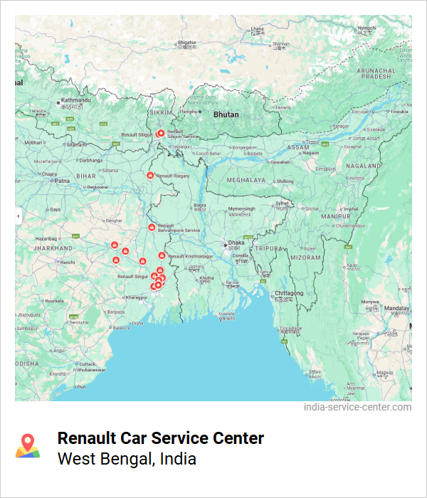 Renault Car Service Center Near Me, West Bengal, India