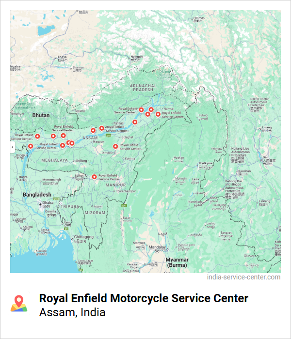 Royal Enfield Motorcycle Service Center Near Me, Assam, India