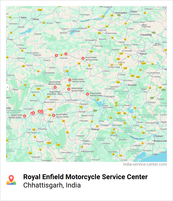 Royal Enfield Motorcycle Service Center Near Me, Chhattisgarh, India