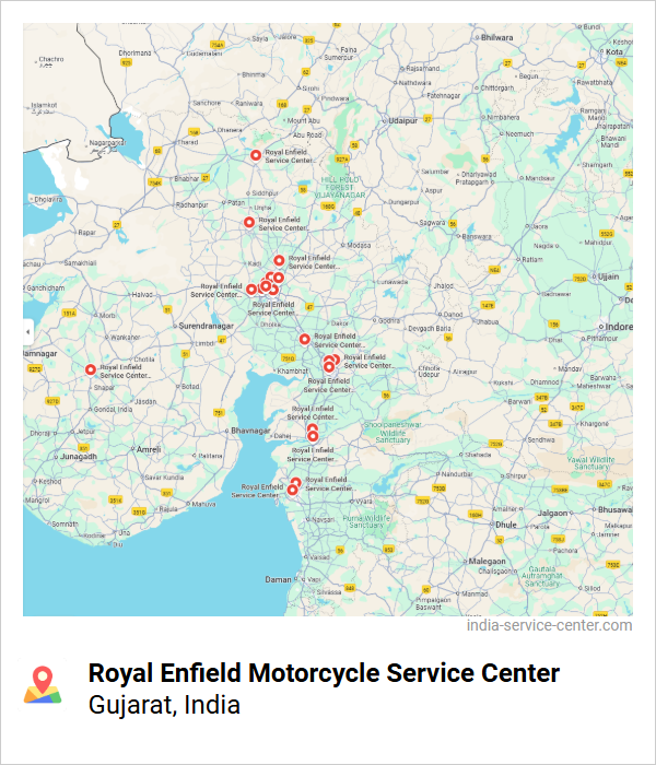 Royal Enfield Motorcycle Service Center Near Me, Gujarat, India