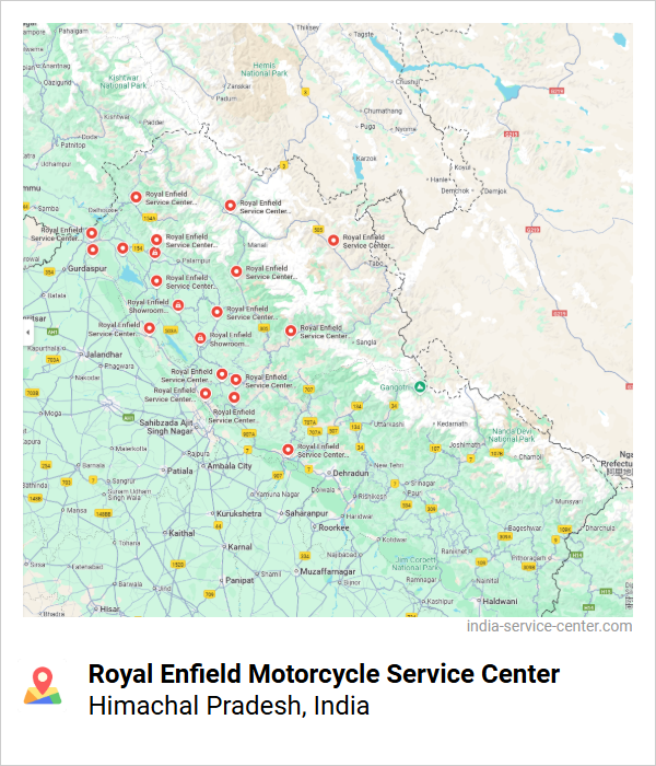Royal Enfield Motorcycle Service Center Near Me, Himachal Pradesh, India