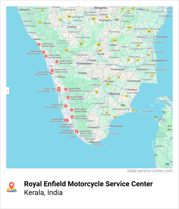Royal Enfield Motorcycle Service Center Near Me, Kerala, India