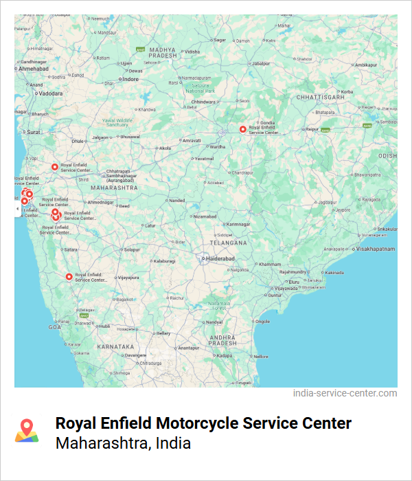 Royal Enfield Motorcycle Service Center Near Me, Maharashtra, India