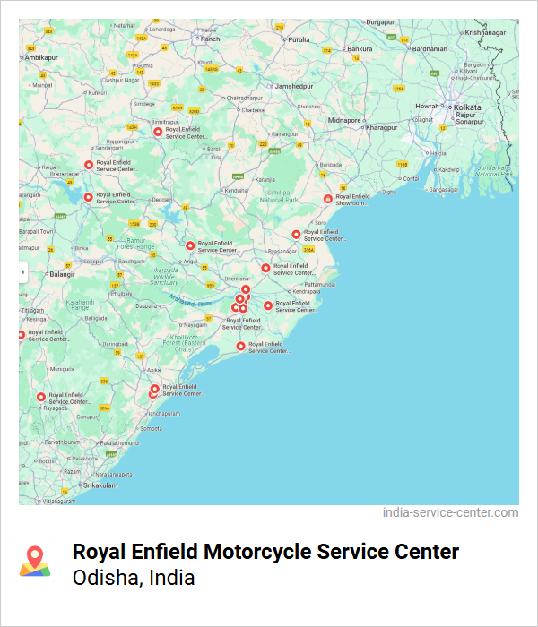 Royal Enfield Motorcycle Service Center Near Me, Odisha, India