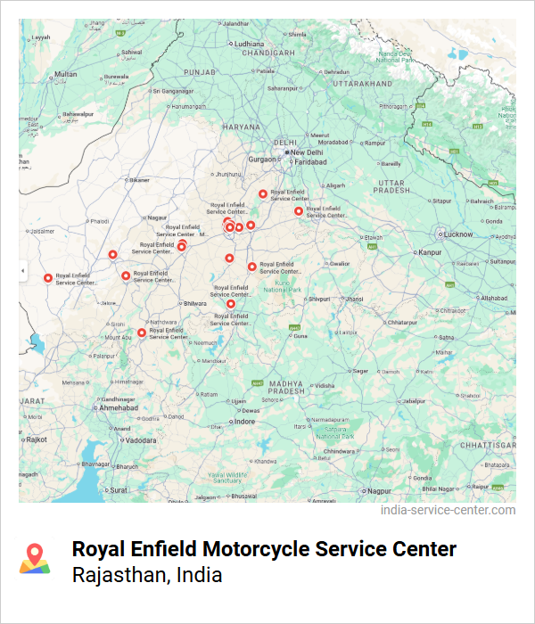 Royal Enfield Motorcycle Service Center Near Me, Rajasthan, India