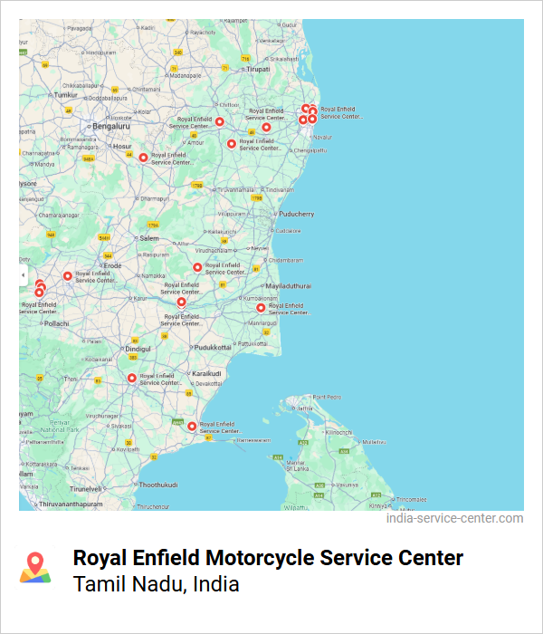 Royal Enfield Motorcycle Service Center Near Me, Tamil Nadu, India