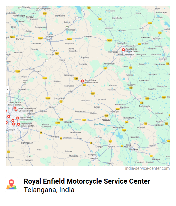 Royal Enfield Motorcycle Service Center Near Me, Telangana, India