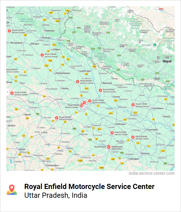 Royal Enfield Motorcycle Service Center Near Me, Uttar Pradesh, India