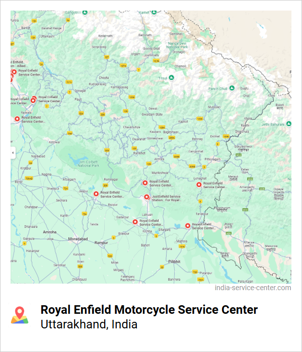 Royal Enfield Motorcycle Service Center Near Me, Uttarakhand, India