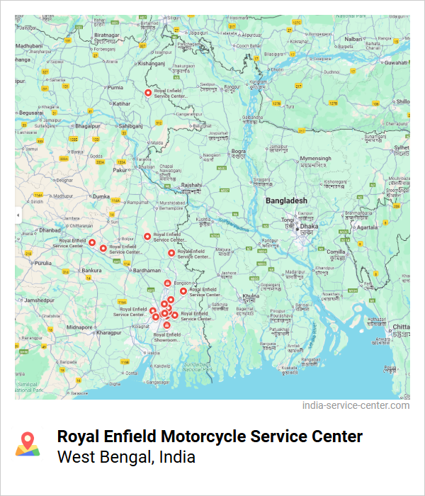 Royal Enfield Motorcycle Service Center Near Me, West Bengal, India