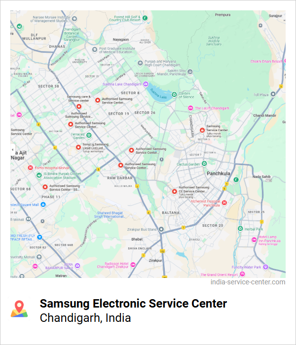 Samsung Electronic Service Center Near Me, Chandigarh, India