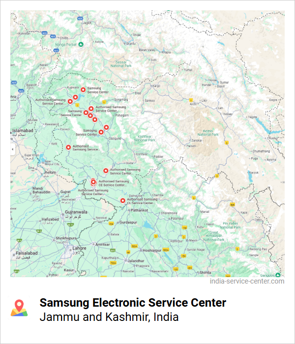 Samsung Electronic Service Center Near Me, Jammu and Kashmir, India
