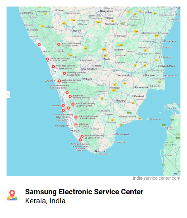Samsung Electronic Service Center Near Me, Kerala, India