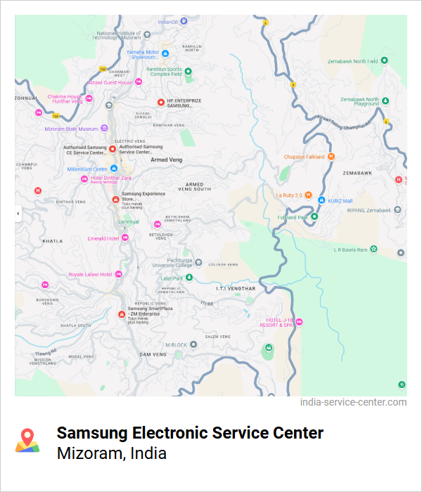 Samsung Electronic Service Center Near Me, Mizoram, India