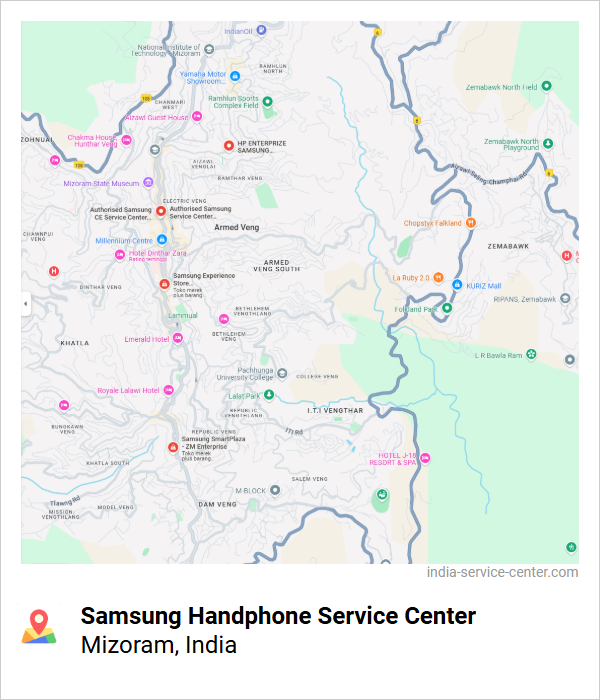 Samsung Handphone Service Center Near Me, Mizoram, India