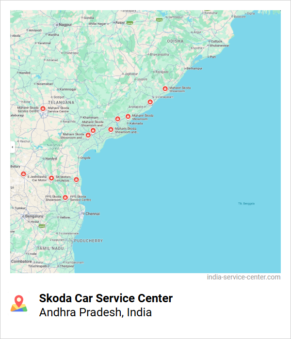 Skoda Car Service Center Near Me, Andhra Pradesh, India