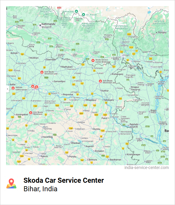 Skoda Car Service Center Near Me, Bihar, India