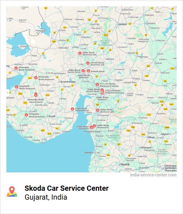 Skoda Car Service Center Near Me, Gujarat, India