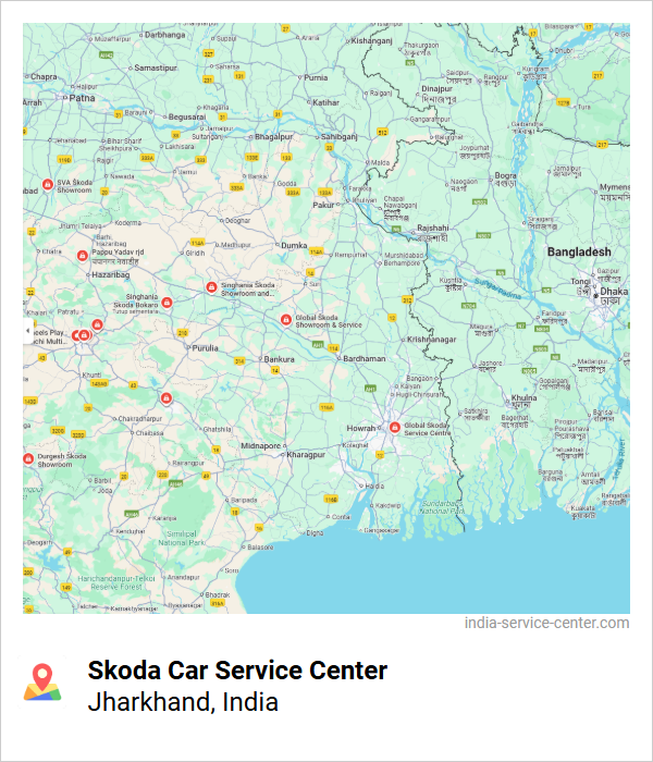 Skoda Car Service Center Near Me, Jharkhand, India