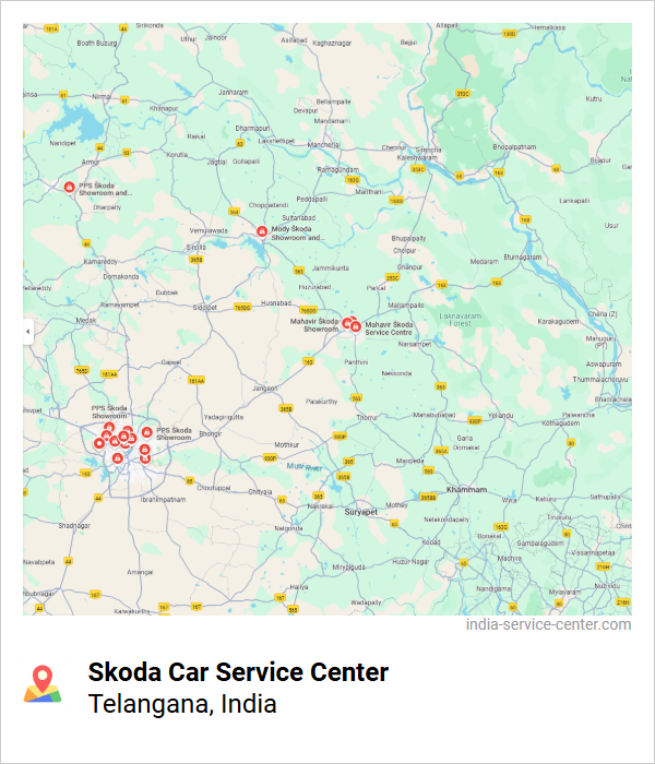 Skoda Car Service Center Near Me, Telangana, India