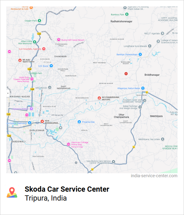 Skoda Car Service Center Near Me, Tripura, India